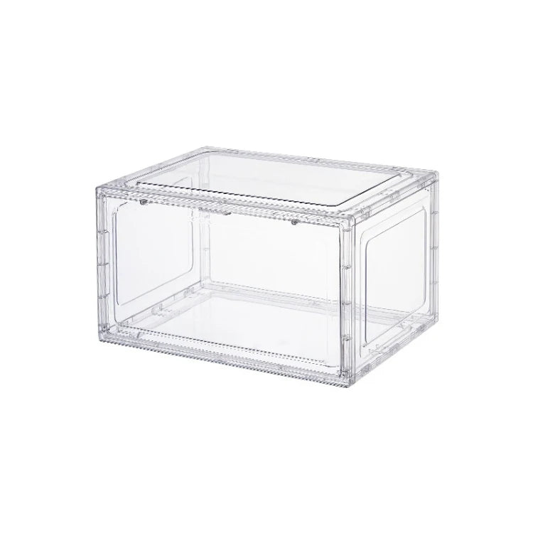 Factory Directly Sell Stackable Clear Plastic Detachable Shoe Box Shoe Racks with Magnetic Door for Home