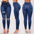 OEM Service Hot Sale Women Casual High Waist Stretch Jeans Slim Pencil Skinny Denim Pants