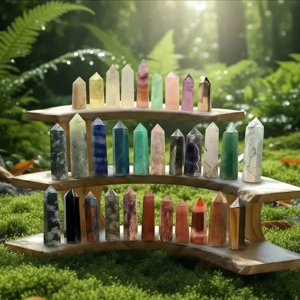 Wholesale Natural Crystal Crafts AmethystTower Healing Stones Rose Quartz Points 6-9cm Wand Points Spiritual for Gift