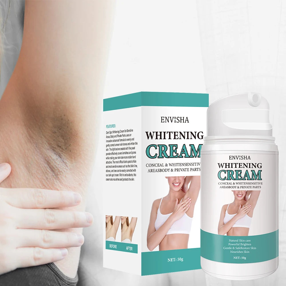 Private Label Quick Organic Natural White Moisturizing Bleaching Body Private Parts Whitening Cream