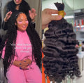 100% Natural Unprocessed Human Hair Extensions Cheap Burmese Curly Boho Braid Wet Wavy Bulk No Weft Bundle Super Double Drawn
