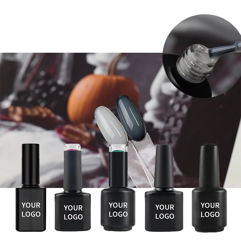 Nail Salon No Wipe Milky White Top Coat Gel Hema Free Creamy White Polish Led UV Gel Polish Long LastingTop Coat