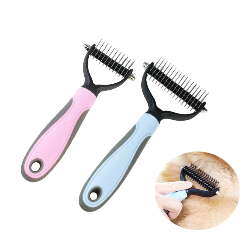 Reusable Eco-Friendly Stainless Steel Pet Self-Cleaning Slicker Brush Deshedding Hair Remover Tool Plastic for Dogs Grooming