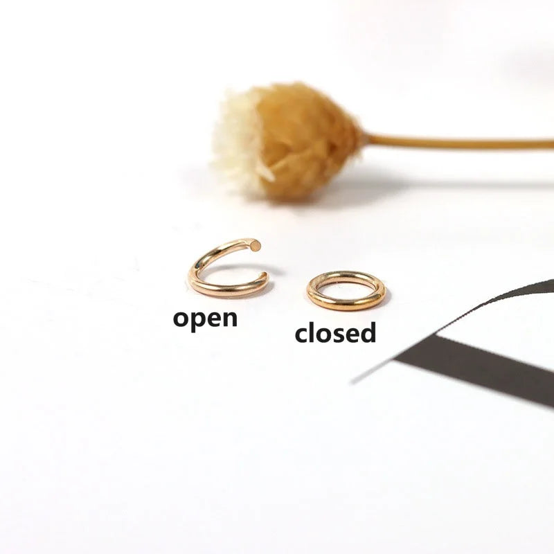 WHOLESALE BULK PRICE 14k Gold Filled Jump Open Ringclosed Ring Jewelry FindingsDIY Accessories Silver