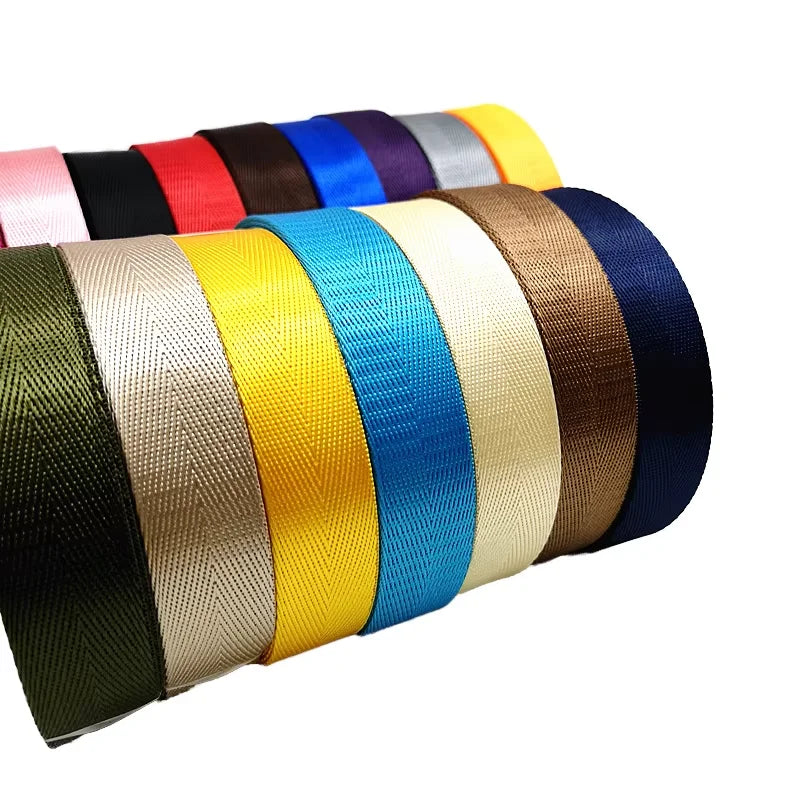 Wholesale Durable Herringbone Twill Woven Polyester/Nylon Webbing Straps with Printed Logo for Bags