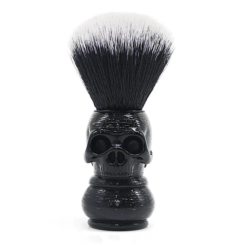 Hot New Skull Design Barber Cleansing Beard Shaving Men's Facial Cleaning Wet Shave Cream Brush Shaving Soap Brush