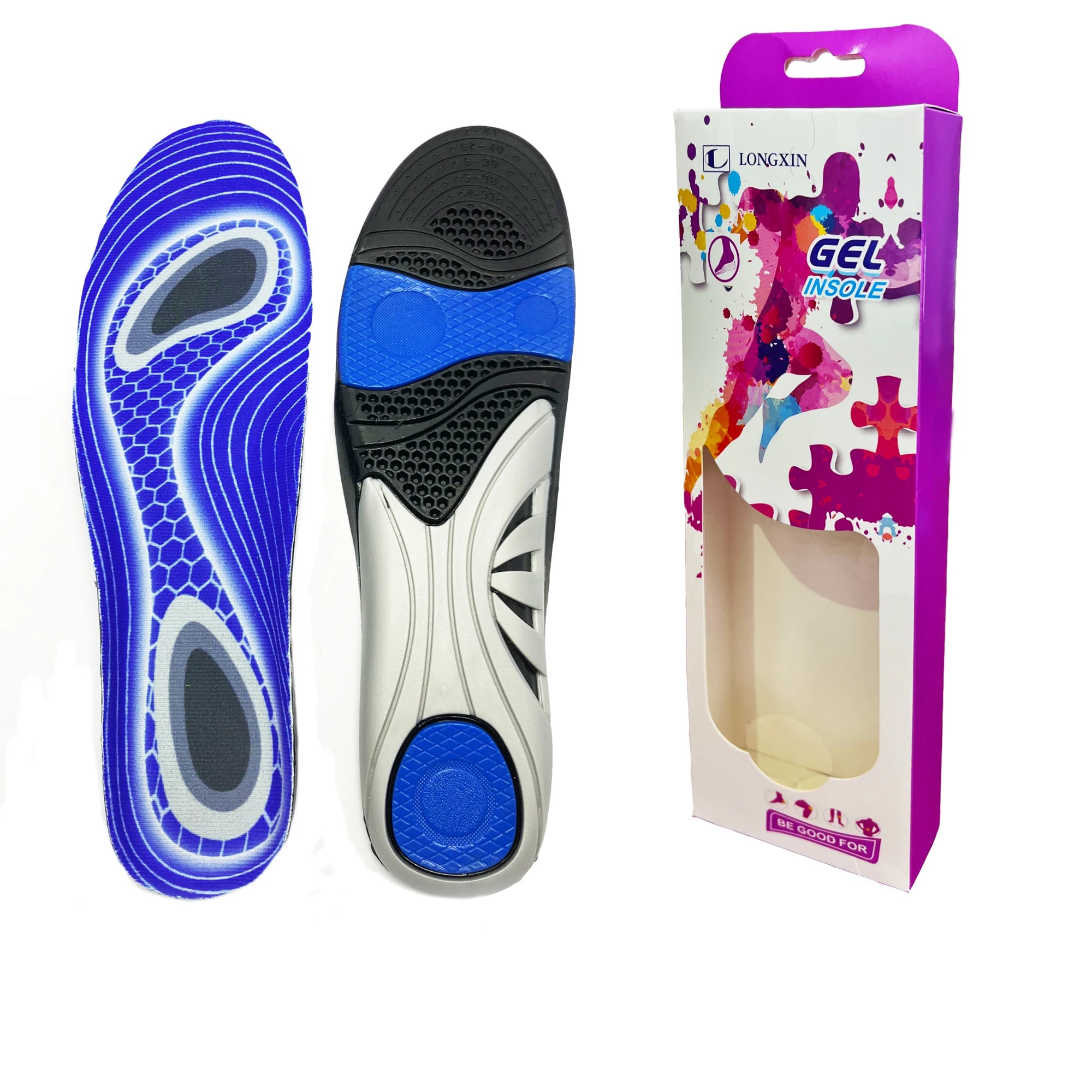 Gel Insoles for Shoes  Arch Supports Comfort Sports Insoles