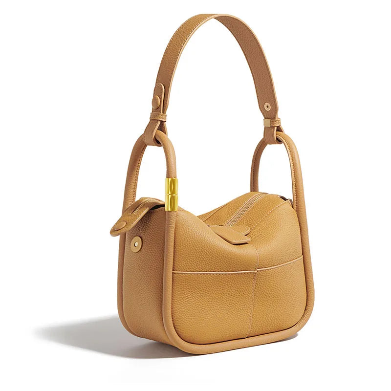 Bolsas Women Fashion Handbags Hand Bag Large Capacity Real Bags Cowhide Leather Handbag New for Ladies Custom Logo Polyester ZIP