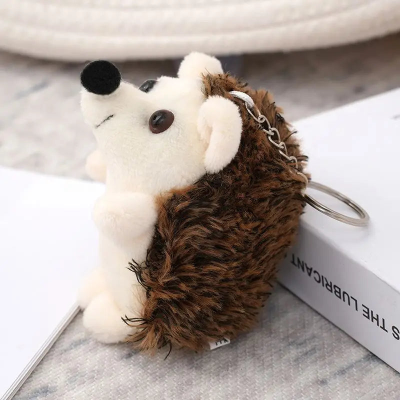 10cm Hedgehog Plush Toy Cartoon Stuffed Toys Animals Pendant Soft Doll Plush Keychain Animal Backpack Bag Charm Decor Kid Gift