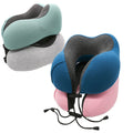 2023 Popular U-shaped Inflatable Memory Cotton Eco-Friendly Travel Neck Pillow for Car and Office Use