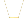 Geometric Strip Metal Rod Necklace Stainless Steel Plated 18K Gold Fine Chain Necklace Choker