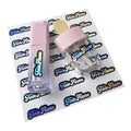 Custom Adhesive Gloss Lipstick Sticker Waterproof PET Product Stickers for Cosmetics Private Label Maker for Perfume & Lip Tint