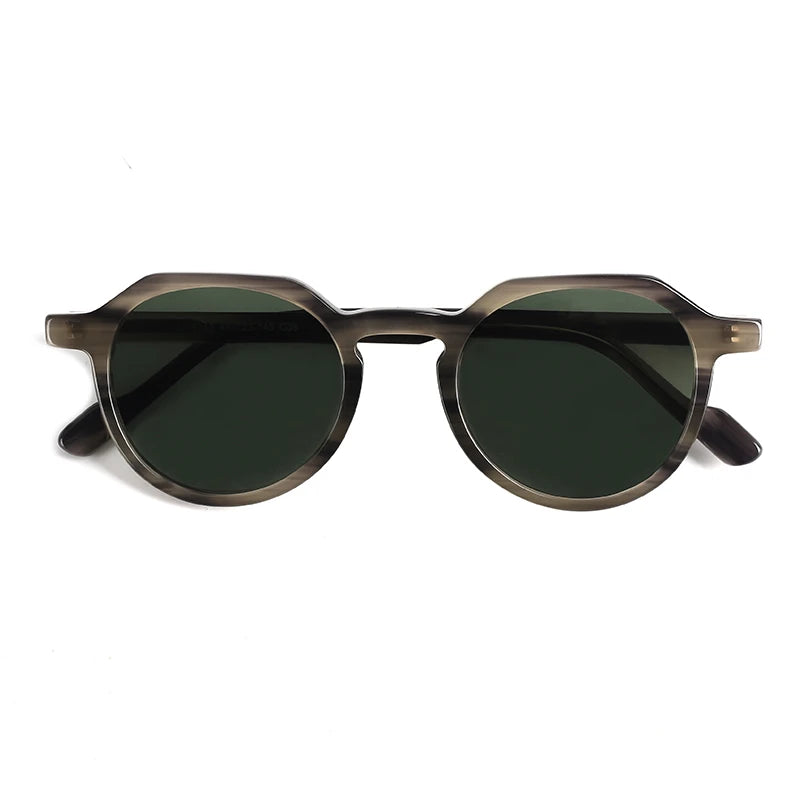 Fashion Vintage Designer Mazuchelli Acetate Sun Shades Polarized Sunglasses
