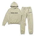 Men's Cotton Casual Sweatpants and Hoodie Set Loose Fit Street Wear Joggers Set Hip Hop Fashion Sweatsuit Man