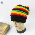 2025 New Arrival Crochet Rasta Beanie Hat Designer Logo Autumn Winter Reggae Slouch Acrylic Digital Printing Factory Direct Sale