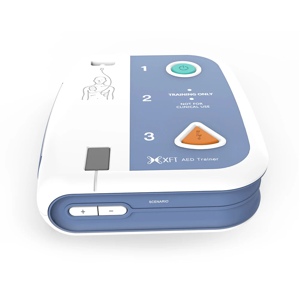 Portable AED Trainer Remote Control XFT-120C+ CE Certified AED CPR Training Device Realistic Adult Child Pads AHA/ERC Guideline