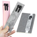 Hot Sale Custom PU Leather Elastic Band Pencil Case Office School Eco Friendly Elastic Buckle Notebook Pen Holder