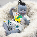 19inch NEW BABY Loulou Lifelike Reborn Baby Doll Collectible Art Doll Soft Silicone Doll Reborn Baby Dolls for Girls Kids Toys
