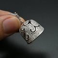 New Fashion DIY Women Jewelry Tassel Sweat Chain Necklace Making Bell Shape Pendants With CZ Setting Openable Bail
