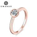 Latest Design Promotional 925 Sterling Silver 5mm 0.5ct Round Cut Moissanite Solitaire Engagement Ring for Women