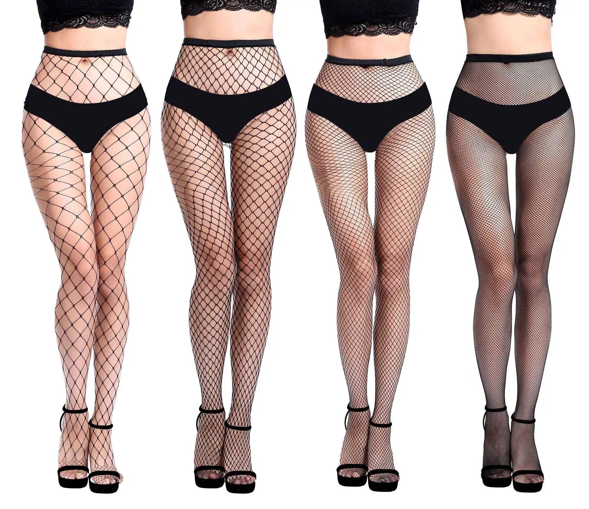 Wholesale 13 Colors High Quality Womens High Waist Carnival Tights Fishnet Stockings Colorful Mesh Fish Net Pantyhose