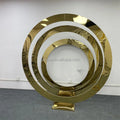 Party Supplies Birthday Anniversary Background Decor Weeding Arch Backdrop Stand Set of Gold Metal Arch Frame