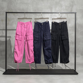 High-quality Thick Cotton Custom Street Swear Many Pockets Women's Trousers Cargo Pants