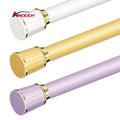 ARODDY Multiple Sizes Roman Reusable Curtain Poles Urtain Rod Adjustable Shower Curtain Rod Curtain Metal Rod