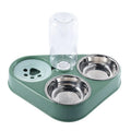 Dog Bowl with Dog Water Bottle Automatic Drinking Water Pet Bowl Hot Sale 3 in 1 Stainless Steel for Dogs Pet Bowls & Feeders