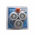 Norelco New RQ12+ Heads Sensotouch High Grade 3D Razor Shaving Unit Triple Blades Stainless Steel Non-Disposable Compatible RQ11