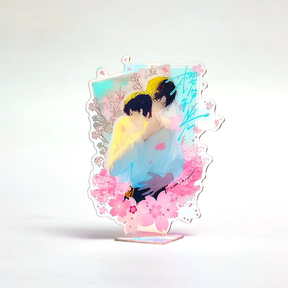 CNAWO Custom Anime Standee Hologram Printed Acrylic Keychain Plastic and Metal Resin Material