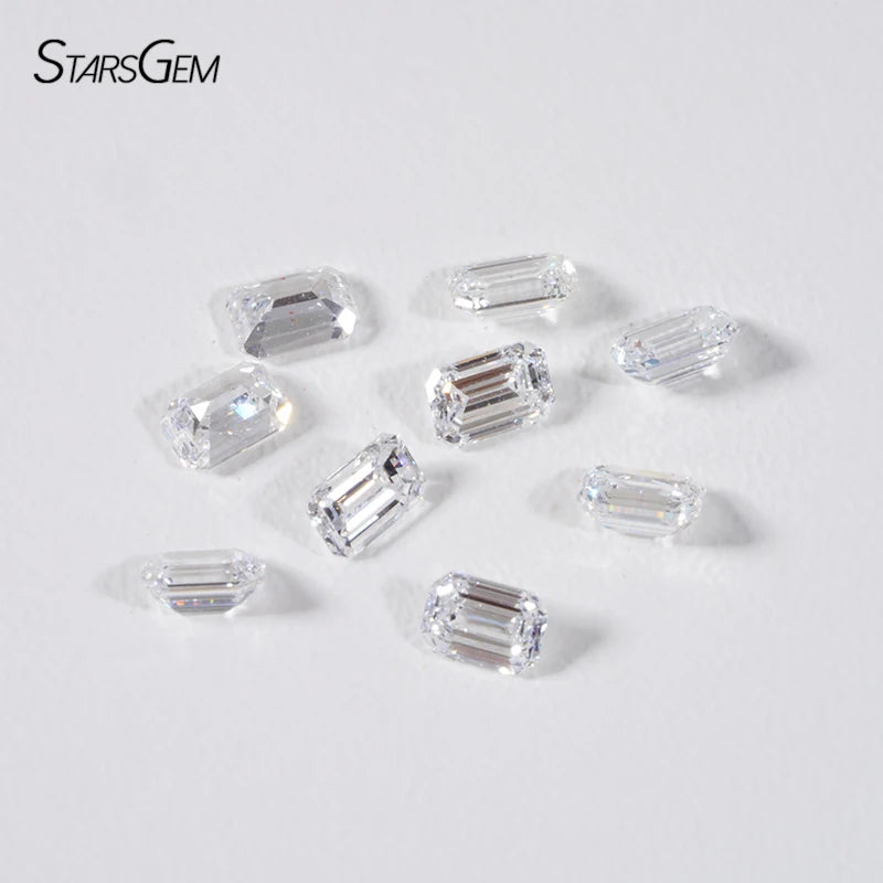 Diamond Wholesale Calibrated Size Fancy Emerald Cut Melee Lab Diamonds HPHT Loose DEF VS Lab Grown Diamonds