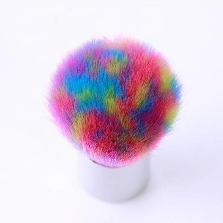 Nail Art Customized Brush Dust Powder Removal Cleaning Tools Soft Colorful Nail Drill Bit Mini Dust Acrylic Brushes for Nail Art