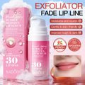 10g OEM Organic Moisturizing Peach Sugar Soft Exfoliating Nourishing Bubble Mousse Lip Balm Scrub Reduce Fine Lines Smoothing