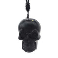 2026 Carving Necklace Black Obsidian Skulls Pendant Punk Choker Retro Jewelry Tribal Style Yak Bone Necklace Amulet Gift