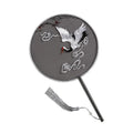 Silk Bamboo Round Hand Fan Wedding Gift Chinese Embroidery Round Hand Fan
