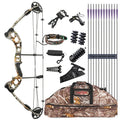 Hunting Fishing Competition Compound Bow Set for Shooting Archery Arrow 30-55lbs Metal Alloy Riser