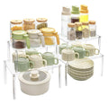 2Set Modern Spice Rack Desk Countertop Shelf Pantry Kitchen Storage and Organization Stackable Shelves