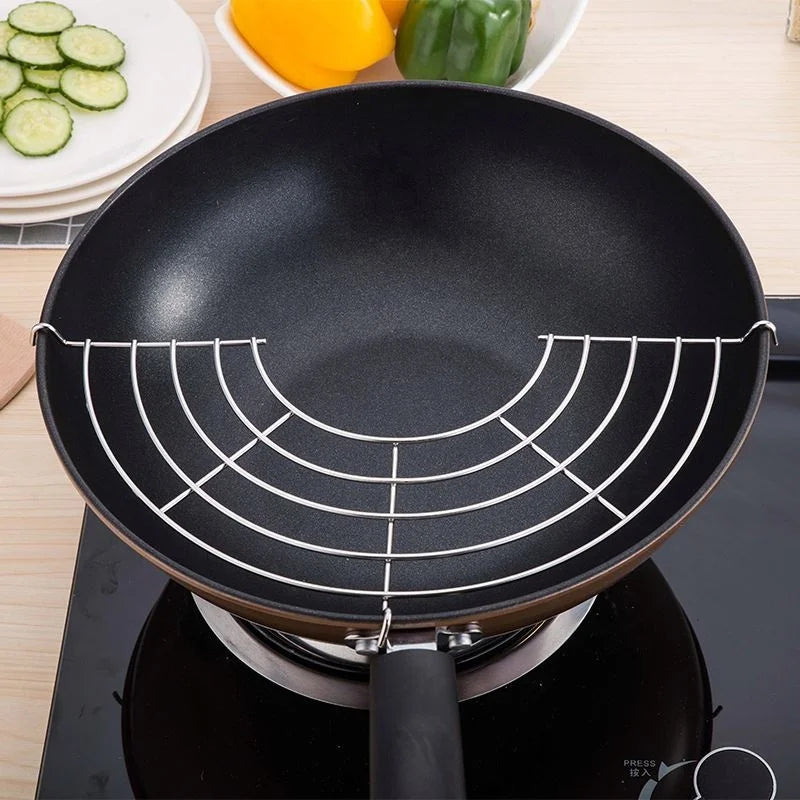 2024 New Semi-circular Stainless Steel Multi-function Splicing Kitchen Cooking Insulation Rack