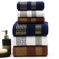 Custom Logo Printed White Cotton Bath Towel Set Super Absorbent Quick Dry for Adults Organic Material for Home Beach Pool