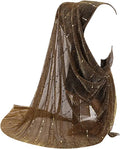 Muslim Hijabs Women Scarf Shawl for All Season Wrap Head Scarves With Gold Sequins
