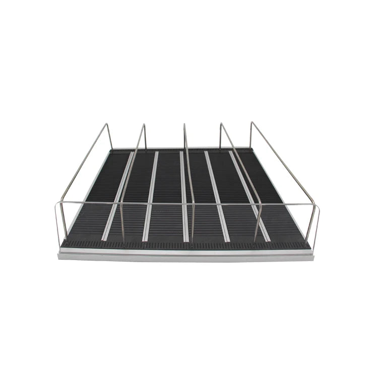 Light Duty Double-Sided Gravity Roller Supermarket Rack for Convenience Store Cooler Shelf Drinks Liquor Display Customizable