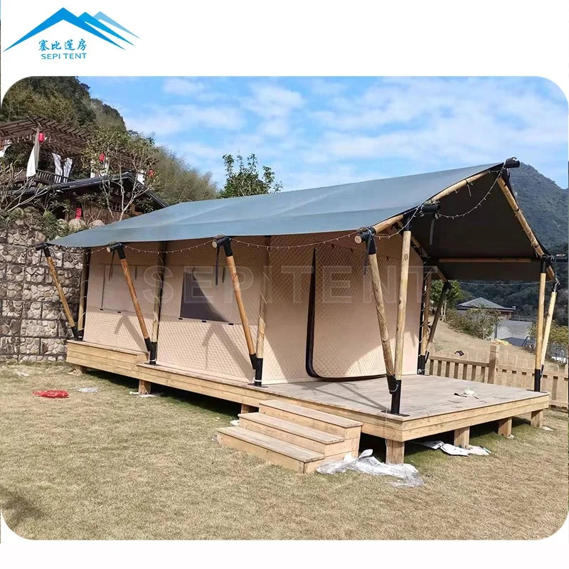 Eco Friendly Cabin Safari Tente Glamping Tents Luxury Hotel Tente Cottages