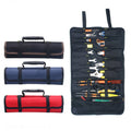 Without Tools for Wrench Screwdriver Pliers Roller Compartments Organiser Waterproof Tool Roll Bag Canvas Roll up Pouch for Men