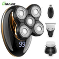5 Heads LED Professional Shaving Machine Hair Men Electric Shavers Razor