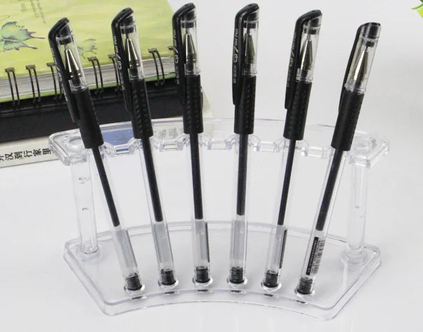 Coffee Color Storage Office Stationery Desktop Clear Acrylic Organizer Exhibition Shop Showroom Display Sample Pen Holder MegaBDM