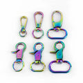 Meetee Colorful Lobster Clasp Buckle Hardware Dog Buckle Keychain Swivel Hook Buckles Handbag Chain Connection Carabin