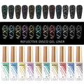 JTING New Popular Nail Art 12Colors Reflective Disco Liner Gel Polish Set Gel Liner Private Label OEM 12ml Customized
