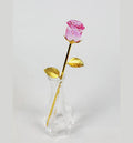 DIY Diy Wholesale Clear Romantic Wedding Give Away Gift Crystal Rose Flower In Vase