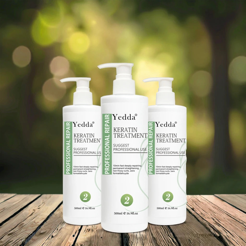 Private Brand Vegan Organic Keratin Cream Shampoo Salon Professional Treatment Deeply Moisturizing Nourishing Hair Repair Home
